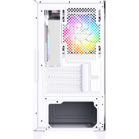 Xyz PC Gear Titanium View Lite Midi-Tower-Gehäuse (weiß | 2x USB-A | gehärtetes Glas)