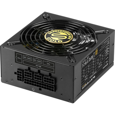 Sharkoon Silentstorm SFX 500 Gold modulares 500-Watt-Netzteil (schwarz, 2x PCIe)