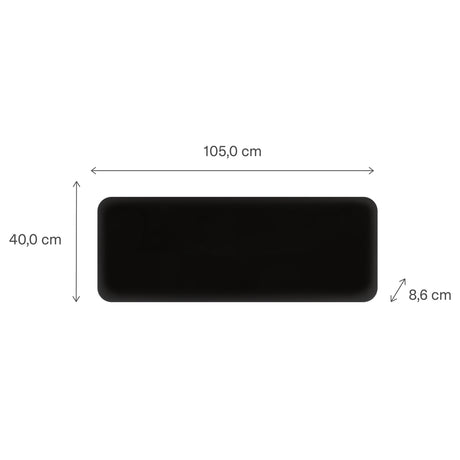 Mill Steel WLAN-Flächenheizung PA1300Wifi4 schwarz, 1300-Watt-Konvektor (schwarz, WLAN 2,4 GHz (WLAN 6), Bluetooth 5.2, ZigBee 3.0 + App)