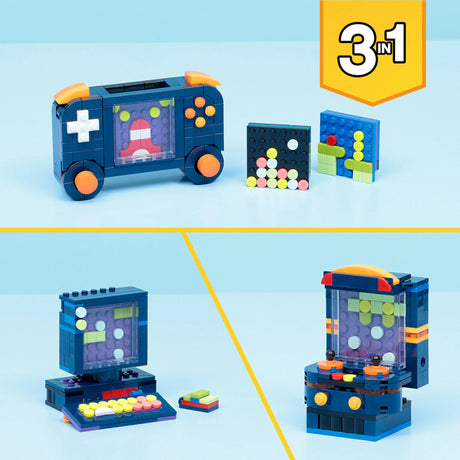 Lego® Creator 3-in-1-Retro-Spielekonsolen-Spielzeugmodell – in einen Desktop- oder Arcade-Automaten umwandelbar – 31380
