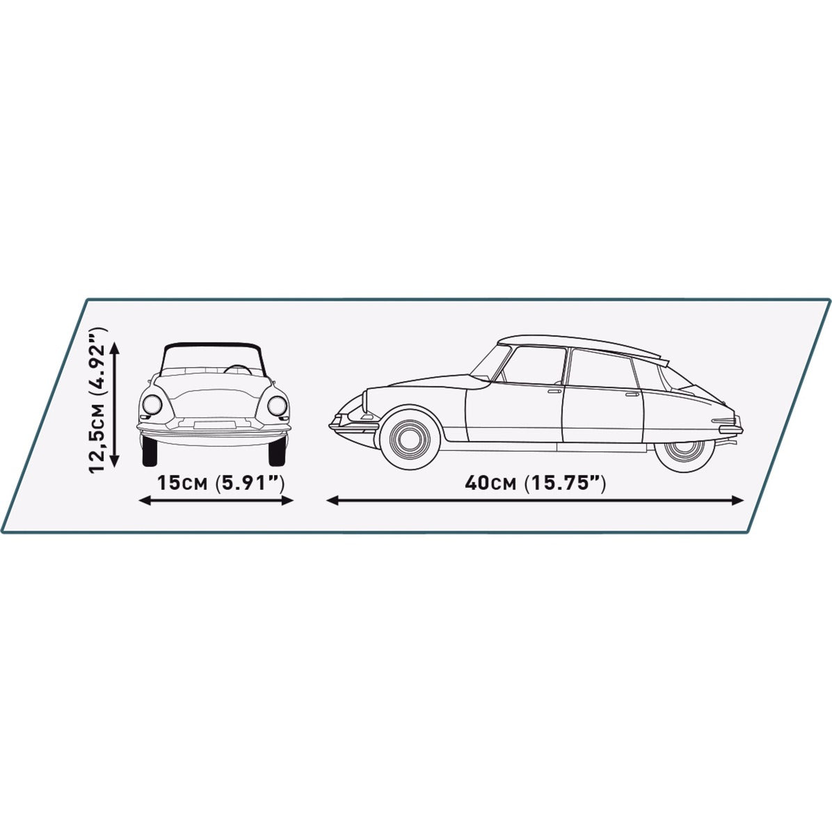 Cobi citroen ds 19 1956 - executive edition constructiespeelgoed (schaal 1:12)