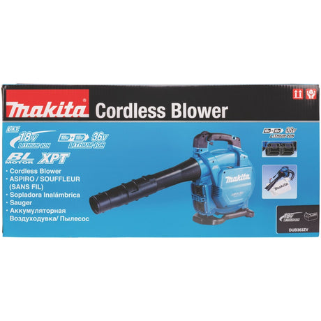 Makita dub363zv Laubbläser 2x18v | ohne Batterien und Ladegerät im Karton - dub363zv