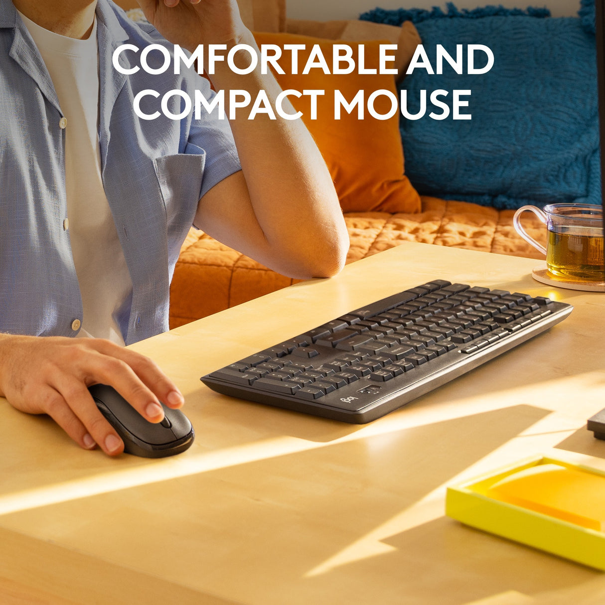 Logitech MK295 Stille drahtlose Tastatur und Mauskombination