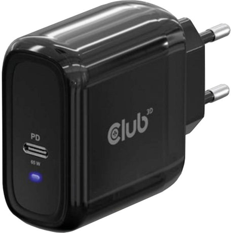 Club 3D Reiseladegerät PPS 65W Gan-Technologie (schwarz, USB-C, Power Delivery (PD) 3.0)