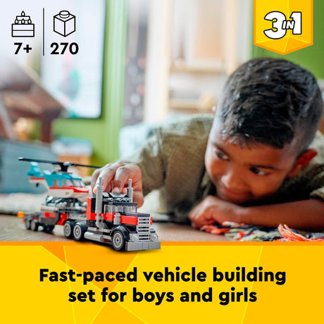 Lego Creator 3in1 LKW mit Hubschrauber – 31146