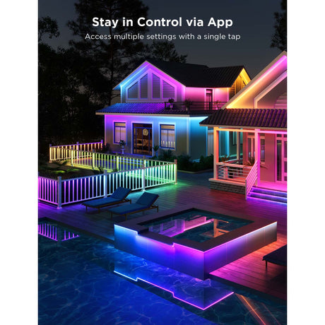 Govee Smart Outdoor LED-Streifen – 10 Meter IP65 – RGBICWW – App-Steuerung – Alexa Google