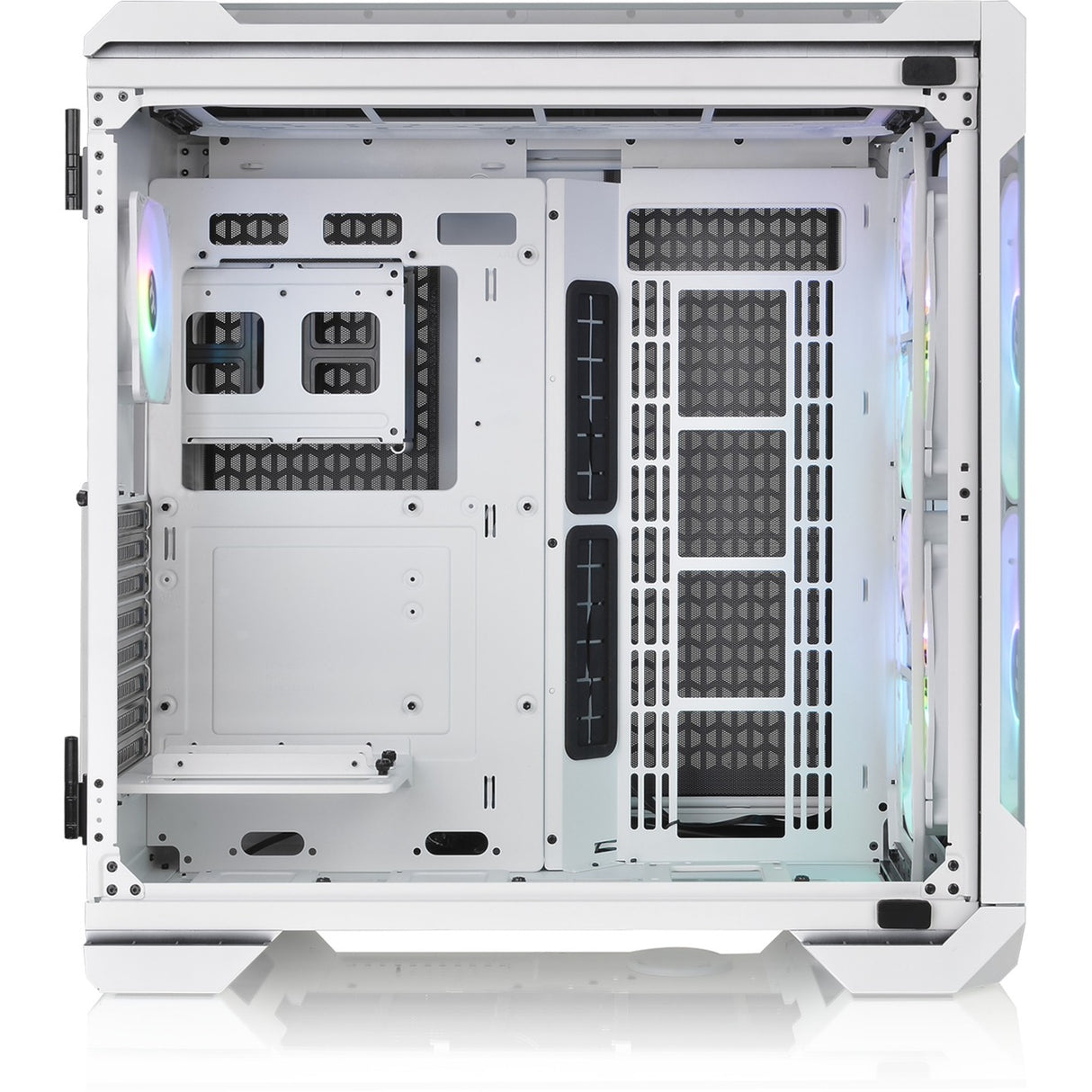 Thermaltake View 51 tg Snow Argb Edition Midi-Tower-Gehäuse (weiß | 4x USB-A | 1x USB-C | RGB | Fenster)