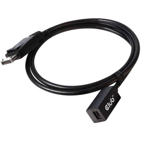 Club 3D Mini DisplayPort > DisplayPort 1.4 (männlich) Verlängerungskabel (schwarz, 0,1 Meter)