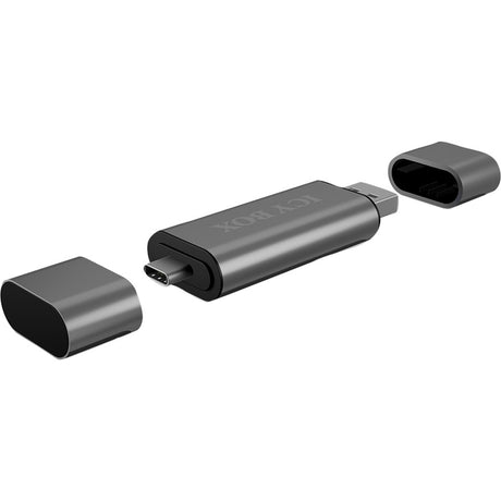 Icy Box IB-CR200-C Externer Kartenleser mit Multi-USB-Anschluss Kartenleser (Anthrazit)