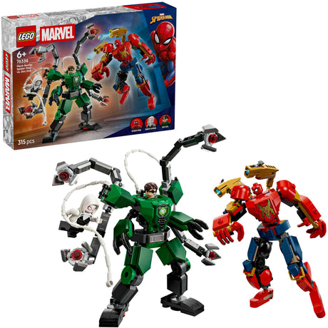 Lego Marvel Mecha Duel: Spider-Man vs. Doc Ock Superhelden – Bausatz für Kinder – 76338