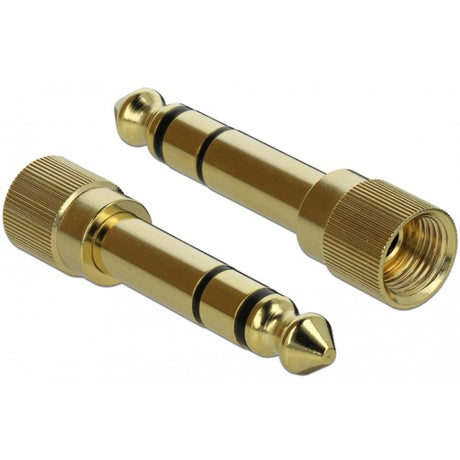 Delock Stereokabel 3,5 mm 3 Pin Stecker > 3,5 mm 3 Pin Stecker (schwarz, 0,5 Meter)