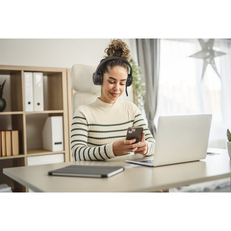 Kensington H1050 EQ Bluetooth-On-Ear-Headset mit Umgebungsgeräuschunterdrückung (Schwarz, Bluetooth 5.4)