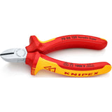 Knipex Seitenschneider verchromt isoliert mit Mehrkomponentengriffen, VDE-geprüft 125 mm - 7006125