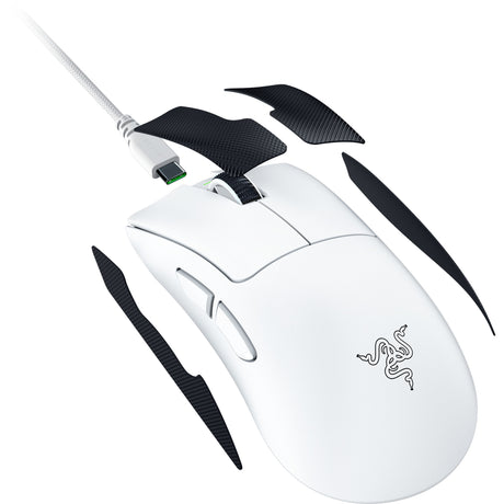 Razer Deathadder V4 Pro Gaming-Maus (weiß, bis zu 45.000 dpi, 8000 Hz)