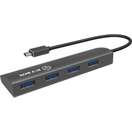Icy Box ib-ac6405-c USB-Hub (Anthrazit, USB-Typ-C-Hub)