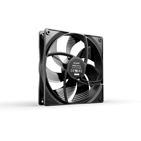 Ruhig sein! Pure Wings 3 PWM Gehäuselüfter (schwarz, 140 x 140 x 25 mm)