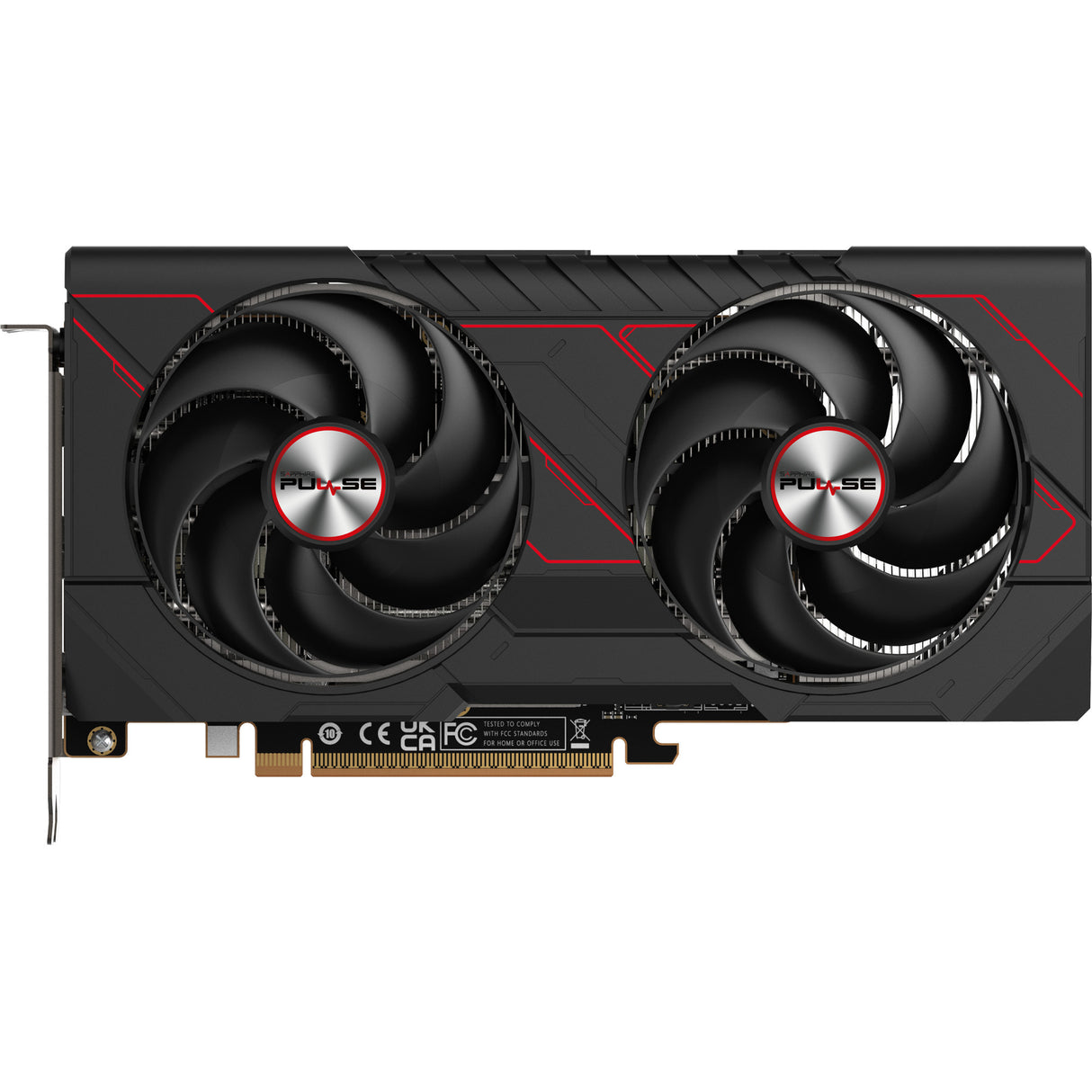Sapphire Radeon RX 9060 XT Pulse 16GB OC Grafikkarte (schwarz rot, 1x Display Port, 2x HDMI)