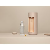 Mysoda glassy latte bruiswatertoestel (beige, excl. co2-gascilinder - met glazen fles)