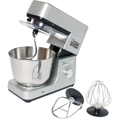Bestron akm1600s 4-in-1 Küchenmaschine Kitchen Master Pro (Silber)