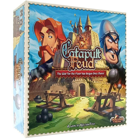 Europäisches Spielernetzwerk Katapultfehde Brettspiel (englisch, 2 Spieler, 20 - 30 Minuten, ab 7 Jahren)