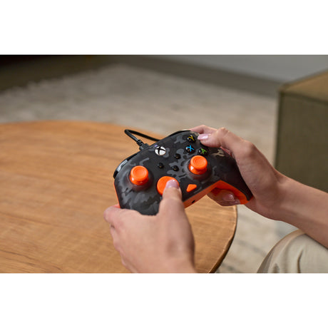 Turtle Beach Rematch Core Wired Controller (Schwarz Orange, Xbox Series X|S, Xbox One, PC)