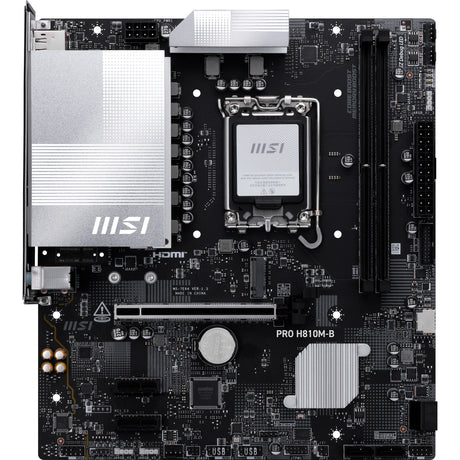 Msi pro h810m-b socket 1851 moederbord (2.5 gb-lan, sound, µatx)