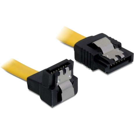 Delock SATA-Stecker gerade > SATA-Stecker gewinkelt Kabel (gelb, 0,5 Meter)