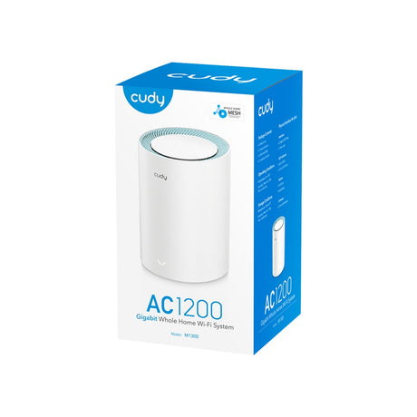 Cudy AC1200 Gigabit-Mesh-WLAN-System (1er-Pack) Mesh-Router (weiß)