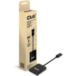Club 3D Multi Stream Transport Hub DisplayPort 1.4 auf 2x HDMI Dual Monitor 4K60Hz Adapter (Schwarz)