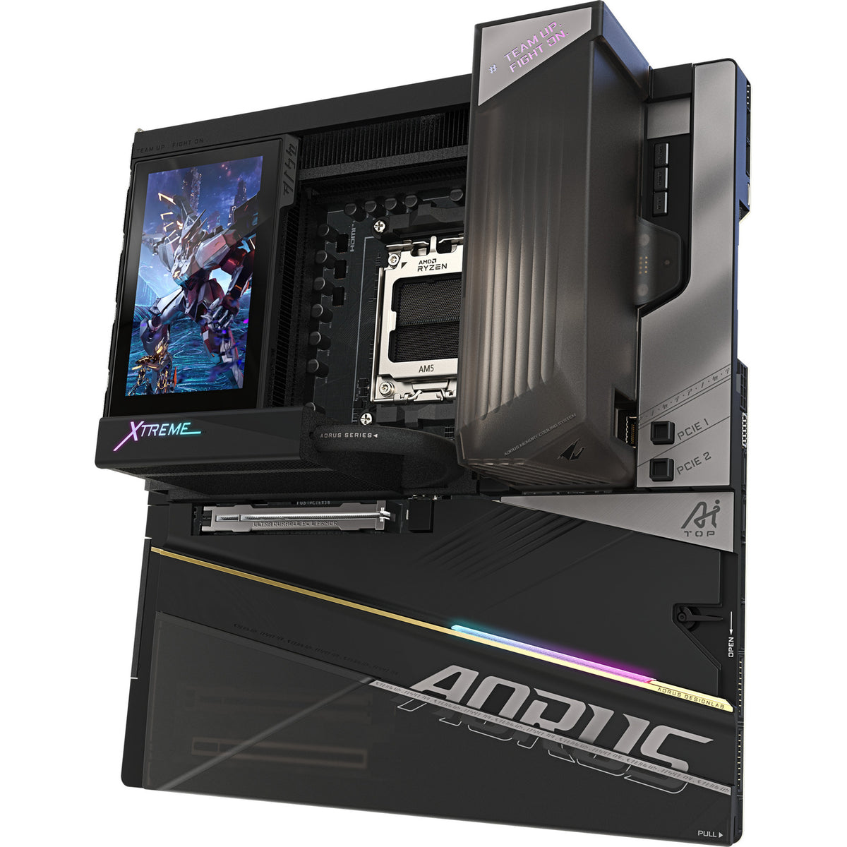 Gigabyte x870e aorus xtreme x3d ai top socket am5 moederbord (zwart, raid, 2x 10 gb-lan, wi-fi 7, bt, sound, e-atx)