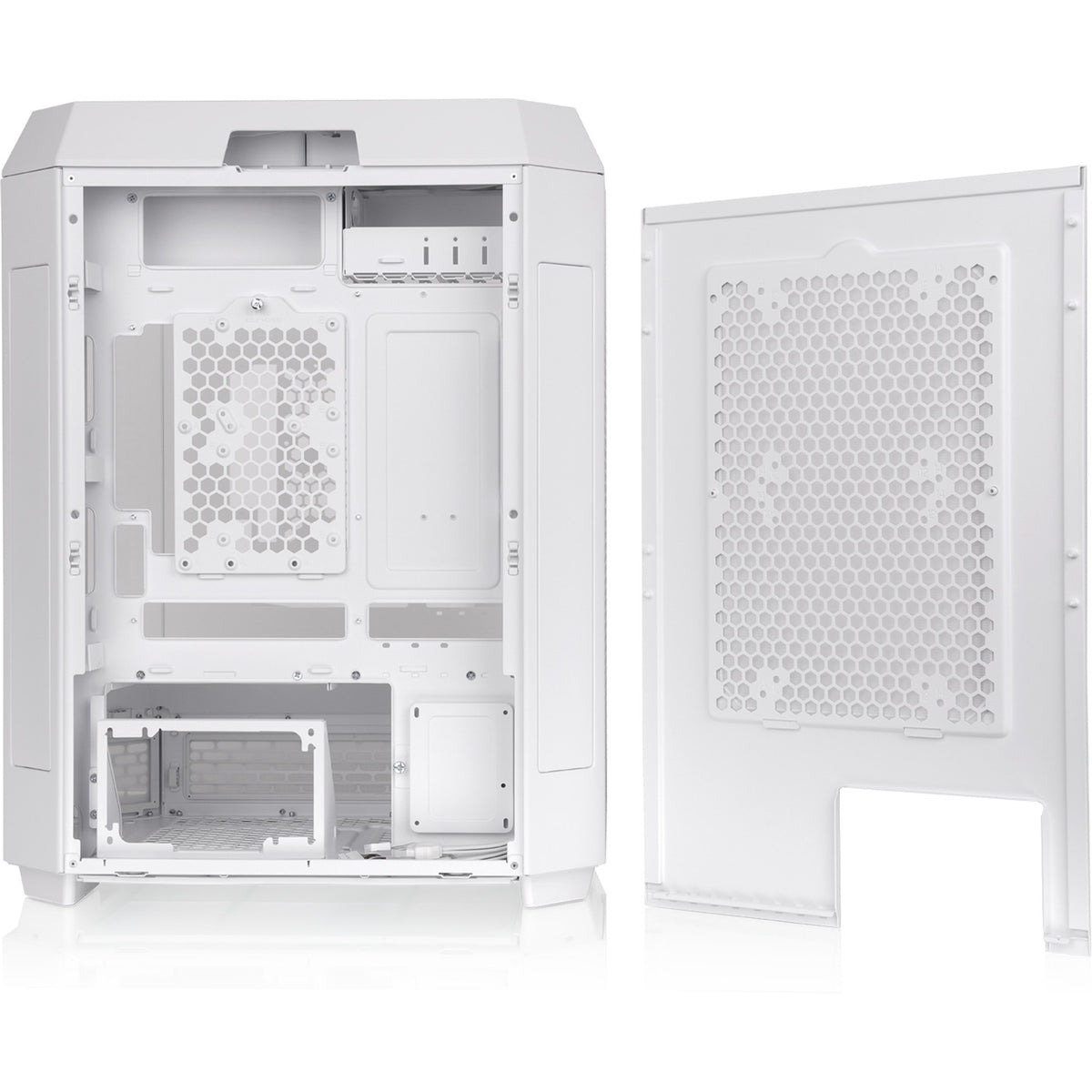 Thermaltake the tower 600 - snow midi tower behuizing (wit | 4x usb-a | 1x usb-c | tempered glass)