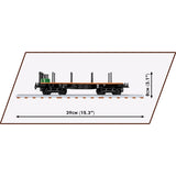 Cobi schwerer plattformwagen type ssys constructiespeelgoed (schaal 1:35)