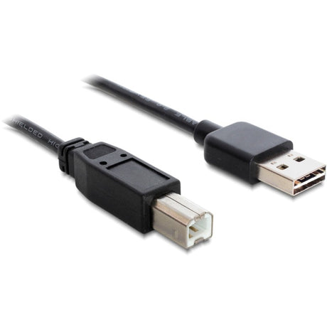 Delock Easy-USB-A 2.0 Stecker > USB-B 2.0 Stecker Kabel (schwarz, 0,5 Meter)