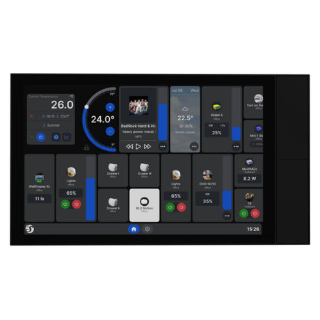 Shelly Wall Display XL Bedienfeld (schwarz, Touchscreen, Wi-Fi 6, Bluetooth 5.4)