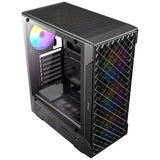 Antec VX320 ArGB Midi-Tower-Gehäuse (schwarz | 3x USB-A | gehärtetes Glas)