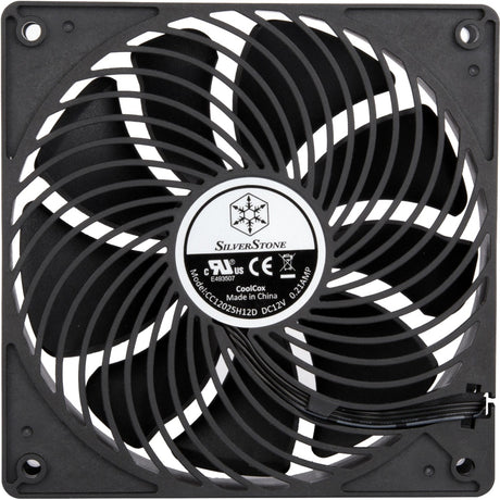 Silverstone Air Penetrator 120i Pro Gehäuselüfter (schwarz, 120 x 120 x 25 mm, PWM)