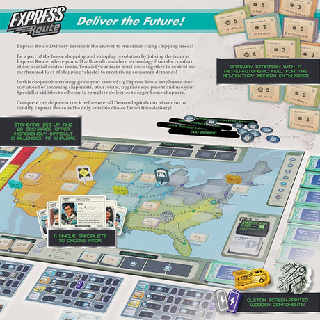 European Player Network Express Route Brettspiel (englisch, 1 - 4 Spieler, 60 Minuten, ab 10 Jahren)
