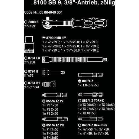 Waa 8100 SB 9 Zyklop Geschwindigkeits -Verwertungssatz