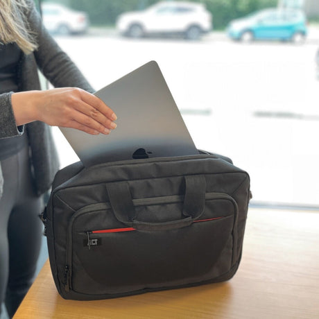 Act Connectivity Suburb Umhängetasche für Laptops bis zu 15,6 Laptoptasche (schwarz)