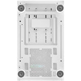 Thermaltake view 170 ws argb mini tower behuizing (wit houtkleur | 2x usb-a | rgb | tempered glass)