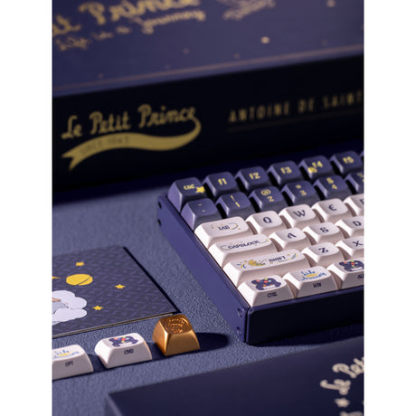 Iqunix F97 Starry Tryst RGB mechanische Gaming-Tastatur (dunkelblau, US-Layout (QWERTY), Iqunix Little Prince, 96 %, RGB-LEDs, Hot-Swap-fähig, PBT, 2,4 GHz | Bluetooth 5.1 | USB-C)