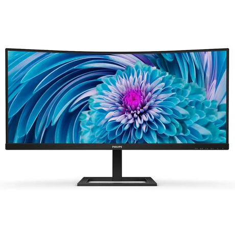 Philips 346e2cuae 00 34 gebogener Ultrawide-Monitor (schwarz, HDMI, Display-Port, 4x USB-A, USB-C)