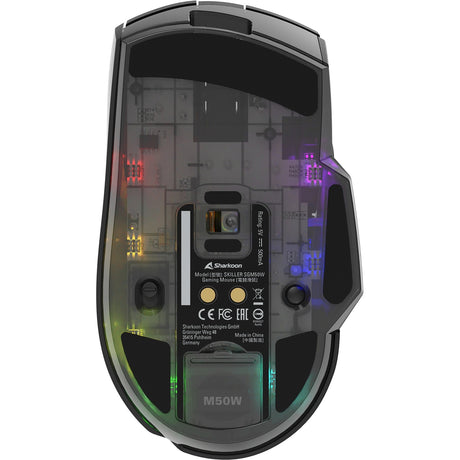 Sharkoon Skiller SGM50W Gaming-Maus (schwarz, 400–6400 dpi, RGB-LEDs)