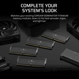 Corsair dominator titanium ddr5 lighting enhancement kit ledverlichting (zwart, cmplekit2)