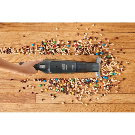 Black+decker hlvc320b11-qw 12v 2.0ah slim handvac kruimeldief handstofzuiger (zwart, incl. laadstation)