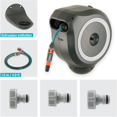 Gardena Wandschlauchbox Rollup m - Schlauchhalter - 20 Meter - ø 11 mm