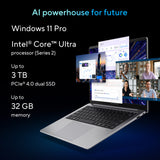 Asus expertbook p5 p5405csa-nz0195x 14 laptop (grijs | core ultra 7 258v | arc graphics 140v | 32 gb | 1 tb ssd)