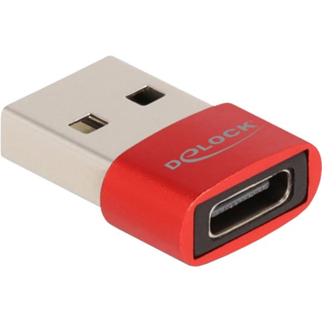 Delock USB 2.0 Adapter USB-A Stecker > USB-C Buchse (rot)