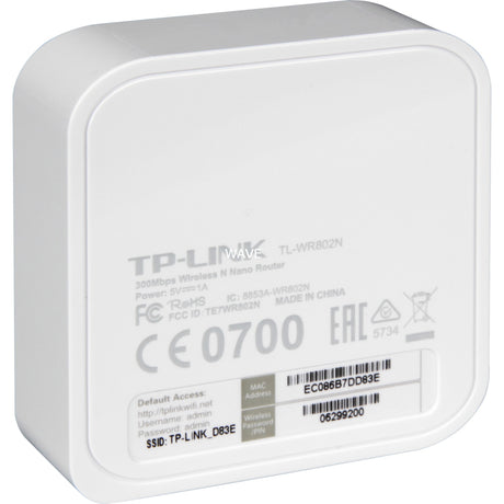 TP-Link TL-WR802N Wireless n Nano-Router 300 Mbit / s