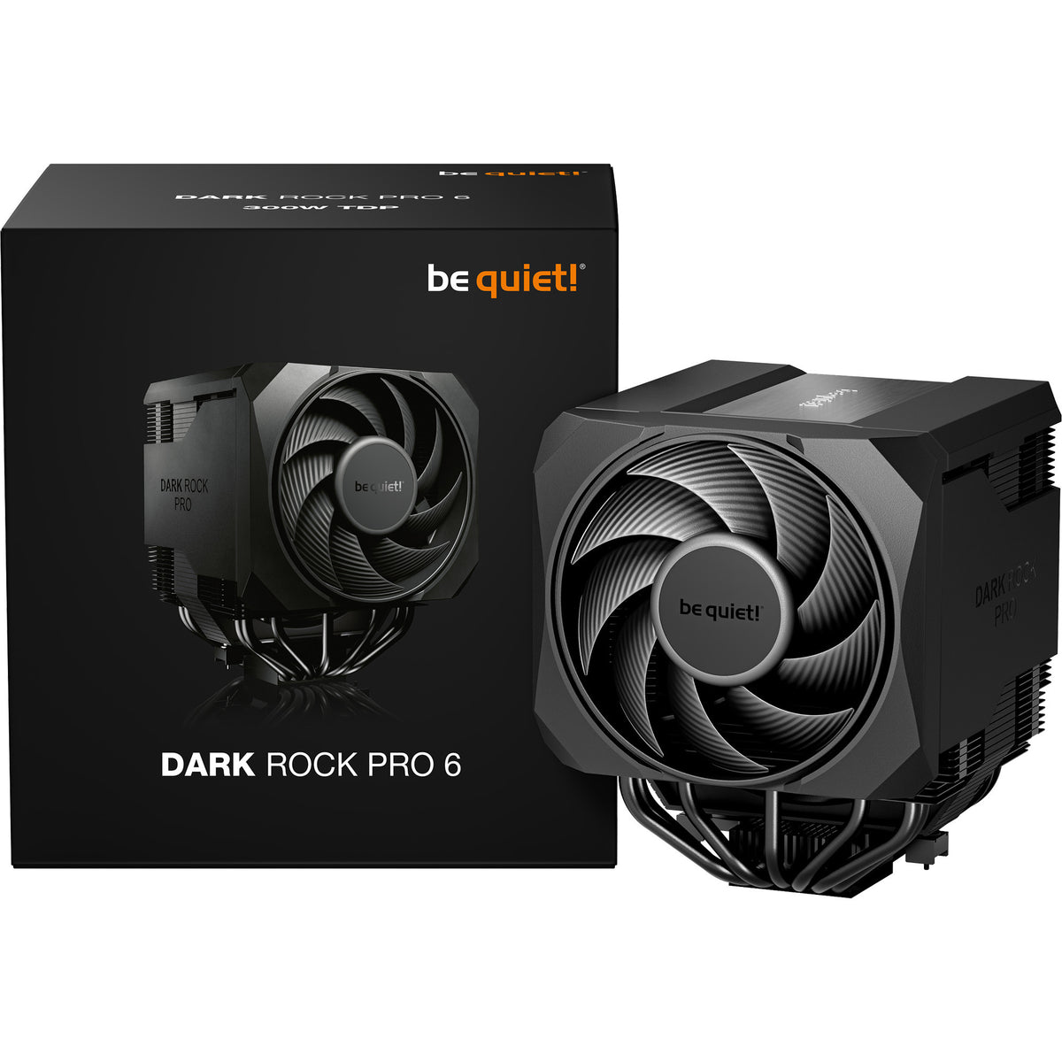 Ruhig sein! Dark Rock Pro 6 CPU-Kühler (schwarz, 4-Pin-PWM-Lüfteranschluss)